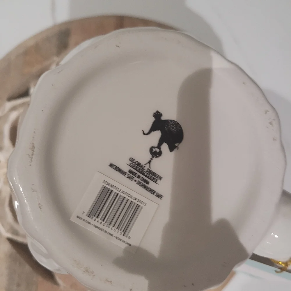 Santa Eyes Closed White mug!